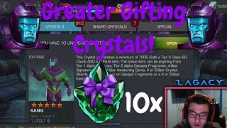 10 Greater Gifting Crystals Kang  Marvel Contest Of Champions [upl. by Kaja]