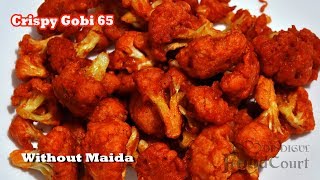 Gobi 65 Cauliflower 65 Recipe Cauliflower Fry [upl. by Ayoj808]