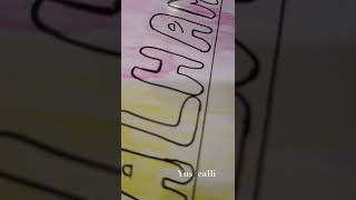 Calligraphy art yuscalli youtubeshort [upl. by Janenna693]