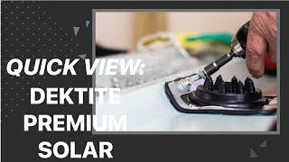 Installing a Dektite Premium Solar on a Metal Roof  DFE101BM  Time Lapse [upl. by Ardnasirk]