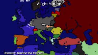 Ww2 Axis Victory every day army sizes pt12 [upl. by Jurgen62]