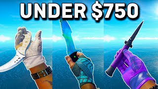 The Most INSANE Glove Knife Combos UNDER 750 in CS2 2024 [upl. by Freedman629]