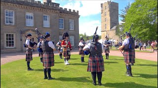 Braes of Killiecrankie set by Banff Castle Pipe Band during 2022 Gordon Castle Highland Games [upl. by Natanhoj]