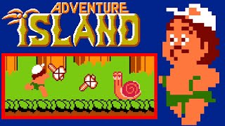 Adventure Island NES video game  full game completion session 🐌🏝️🛹 [upl. by Hazmah974]