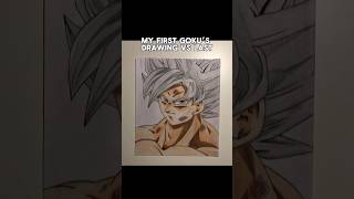 frist vs last drawing 🧑🏻‍🎨 fypシ pencildrawing drawing artist art shorts dragonball [upl. by Kalila]