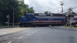 Malcolm Ave level crossing Hasbrouck Heights NJ [upl. by Mccully741]