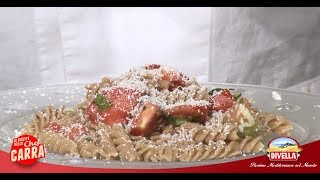 Ricetta Pasta Integrale alla Crudaiola dello Chef Carra  Divella [upl. by Ayerhs947]