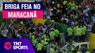 CONFUSÃƒO ABSURDA NA TORCIDA REVEJA A BRIGA GENERALIZADA NO MARACANÃƒ ANTES DE BRASIL X ARGENTINA [upl. by Frierson]