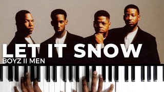 LET IT SNOW  Boyz II Men  Piano Cover [upl. by Ennaeed]