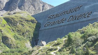 Schweiz 2019  Tag 21 Die Staumauer Grande Dixence im Wallis  Le Barrage de la Dixence en Valais [upl. by Aleahs]