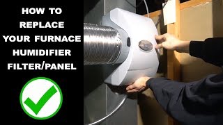 How to Replace Water Panel Filter on Aprilaire 600 Humidifier [upl. by Enenaj]