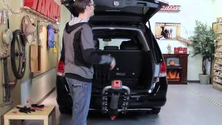 Yakima Ridgeback hanging hitch bike rack demonstration [upl. by Amadeus]