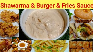 Shawarma Sauce  Burger Sauce  French Fries Sauce  shorts [upl. by Englis]