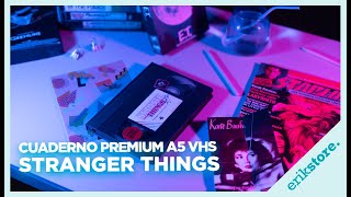 CUADERNO PREMIUM VHS STRANGERTHINGS  ErikStore [upl. by Novets]