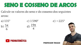 CALCULAR SENO E COSSENO DE ARCOS [upl. by Elocaj]