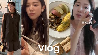 Vlog • 요즘GRWM광고X • 피부표현법 • 애교살필러효과 • 프렌치토스트 • 오믈렛 만들기 • 명란바게트 • 가디간쇼핑 • 대구 [upl. by Anilatsyrc106]