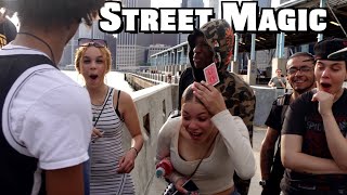 Crazy STREET MAGIC Funny REACTIONS  JS Magic [upl. by Erbma]