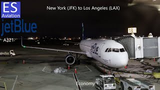 TRIP REPORT  JetBlue A321 Economy from New York JFK to Los Angeles LAX [upl. by Pauli]