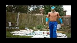 WWE Rey Mysterio Vs Sin Cara Backyard Wrestling [upl. by Assiroc]