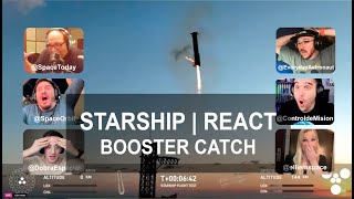 REACT  Starship Flight 5  Booster Catch [upl. by Garate]