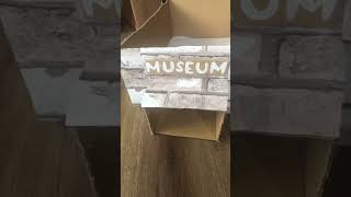 Making the mini museum bigger🏛️🎨🖼️ shorts diy craft museum tutorial cardboard [upl. by Letnuahc]