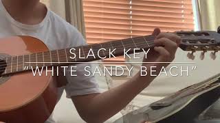 “White Sandy Beach” Slack Key Guitar [upl. by Airetahs]