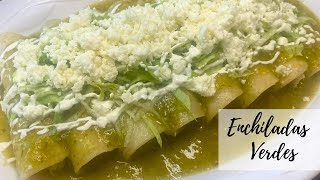 Enchiladas Verdes  Enchiladas de Pollo en Salsa Verde  Receta Fácil ❤️ [upl. by Nnylyrehc]