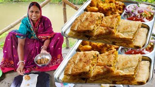 এমন স্বাদের মোগলাই পরোটা বাড়িতে বানালে রেস্টুরেন্টে যাওয়া ভুলে যাবেন  Mughlai paratha recipe [upl. by Sankey795]