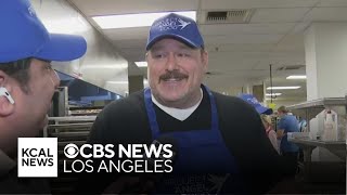 Actor Will Sasso helps prepare meals with Project Angel Food [upl. by Oneida122]