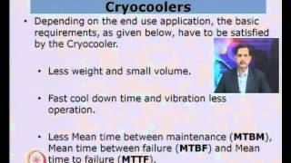 Mod01 Lec26 Cryocoolers [upl. by Ayr706]