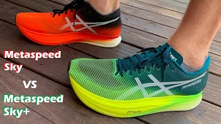 Asics Metaspeed Sky First Impressions Review amp Comparison VS Metaspeed Sky [upl. by Harihs]