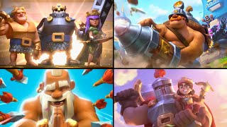 CLASH ROYALE TODAS las ANIMACIONES de los CAMPEONES [upl. by Ogdan]