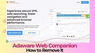 Adaware Web Companion  How to Uninstall It Guide [upl. by Acinahs]