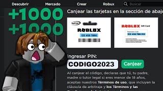 Codigos que te Dan Robux GRATIS✅️en Roblox OCTUBRE 2023 [upl. by Danica]