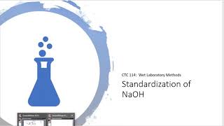 CTC 114 Standardization Pre Lab Video Standardization of Sodium Hydroxide by KHP amp Titration [upl. by Lav]