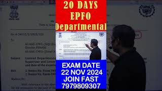 Epfo Departmental Exam 2024 Date Out  Section Supervisor amp LDC Full Exam Detail  Join Now epfo [upl. by Lenoel834]