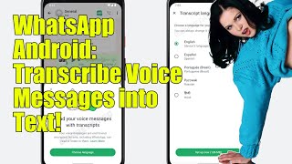 WhatsApp on Android is finally getting voice message transcription [upl. by Hsakiv750]