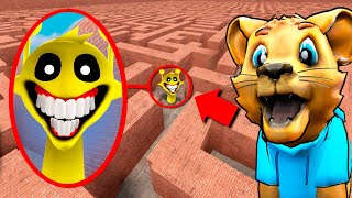 Can HORROR SPRUNKI find me in a MAZE Gmod Sandbox [upl. by Elleirbag]