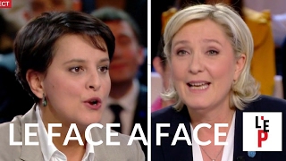 Faceàface Marine Le Pen  Najat VallaudB  LEmission politique le 10 février 2017 France 2 [upl. by Ttayw]