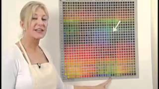 Dee Solin demonstrates the Magic Palette Mixing Guide [upl. by Griffiths]