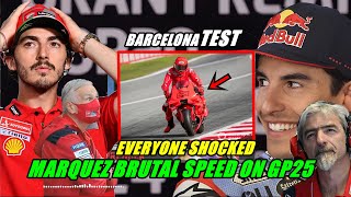 EVERYONE SHOCKED Marquez BRUTAL Speed On BarcelonaTest GP25  MotoGP News 2024 [upl. by Itsym]