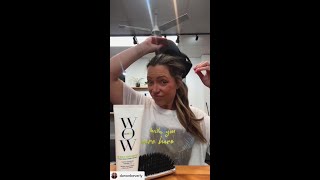 Hat hair hack using Color Wow One Minute Transformation Cream 🫶🏼 [upl. by Aynuat]