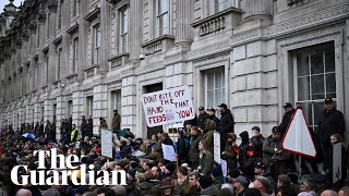 Farmers march into central London to protest against new inheritance tax [upl. by Glynn684]