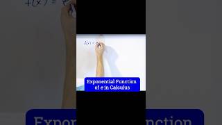 Understanding the Derivative of the Exponential Function [upl. by Stuppy]