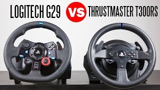 Logitech G29 Driving Force Racing Wheel vs Thrustmaster T300RS  Full Comparison [upl. by Namaan]