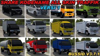 Share Kodename All Skin Traffik V1  BUSSID V371 [upl. by Nivaj]