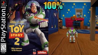 Toy Story 2 Buzz Lightyear to the Rescue 31 100 PS1 Longplay [upl. by Hawger]