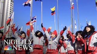 North Korean Athletes Arrive In PyeongChang Ahead Of Olympic Games  NBC Nightly News [upl. by Airetal]