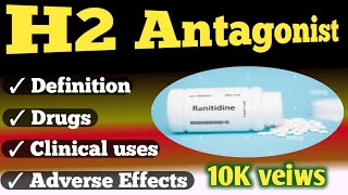 h2 antagonist pharmacologyh2 blockers [upl. by Issi]