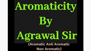 Aromatic Anti Aromatic and Non Aromatic compounds Best video [upl. by Flavio]